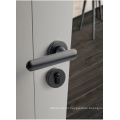 Simple indoor door lock European quiet split wooden door lock modern study mechanical hand lock